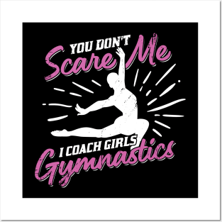 Funny Girls Gymnastic Coach Coaching Gift Posters and Art